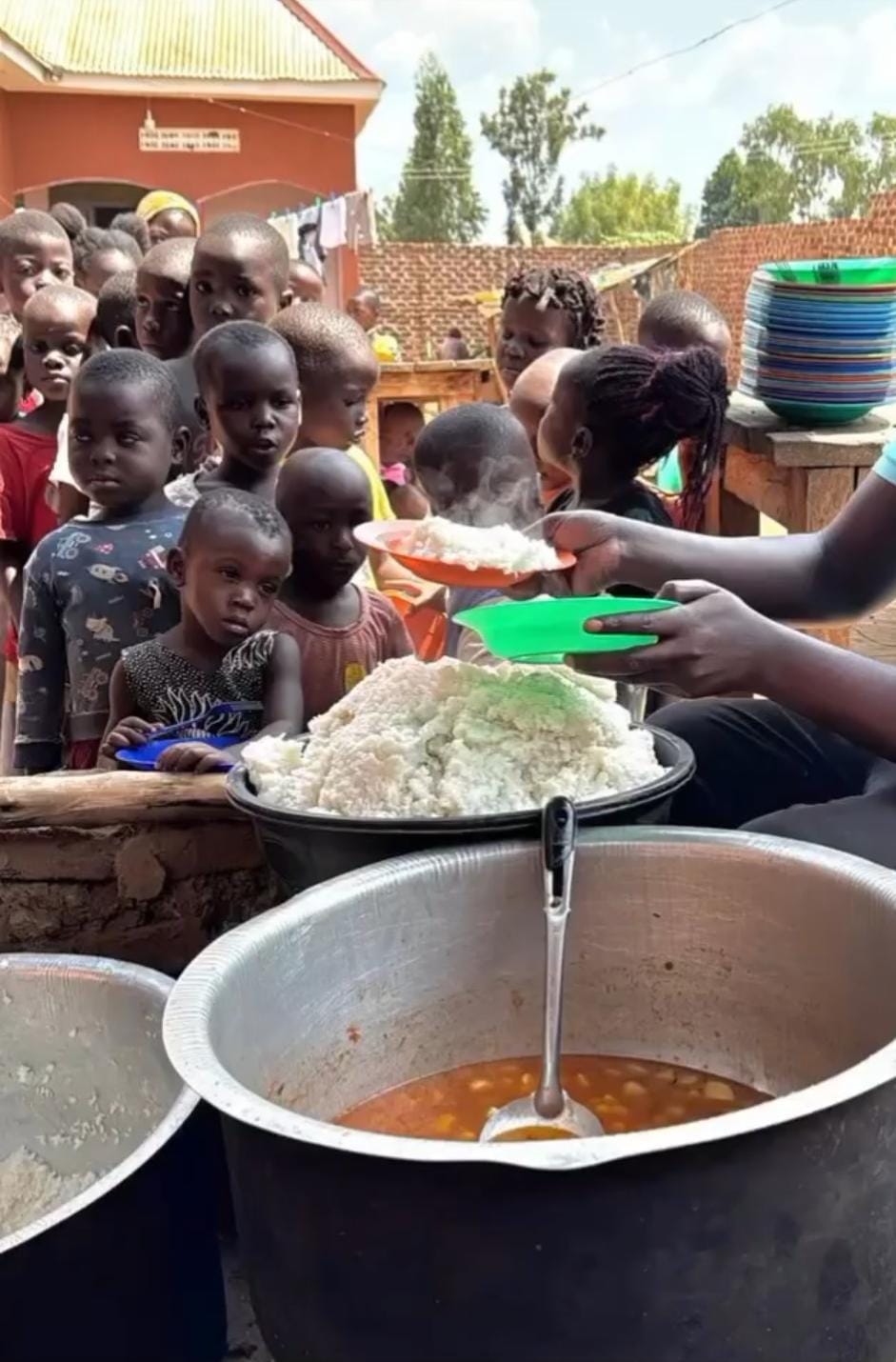 Child asking for help with food